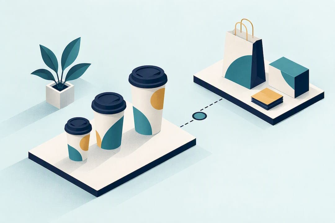 Keep Non Paper Content Under 15%: Coffee Cup Branding for Indie Cafes